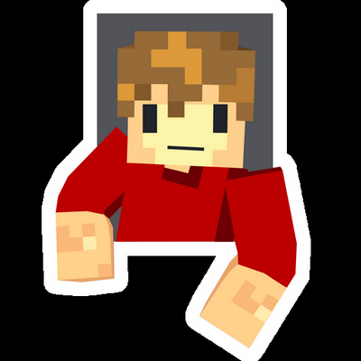 grian mob peeps out gamer sticker