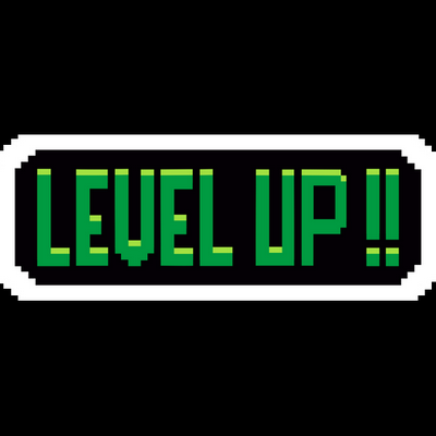 LEVEL UP gamer sticker