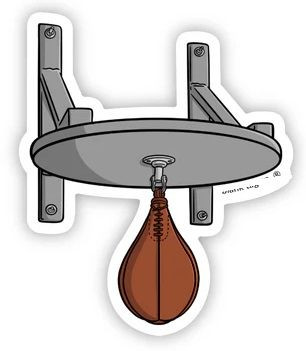 Speed Bag guy sticker