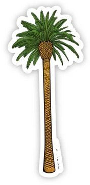 Palm Tree plant flower sticker 2
