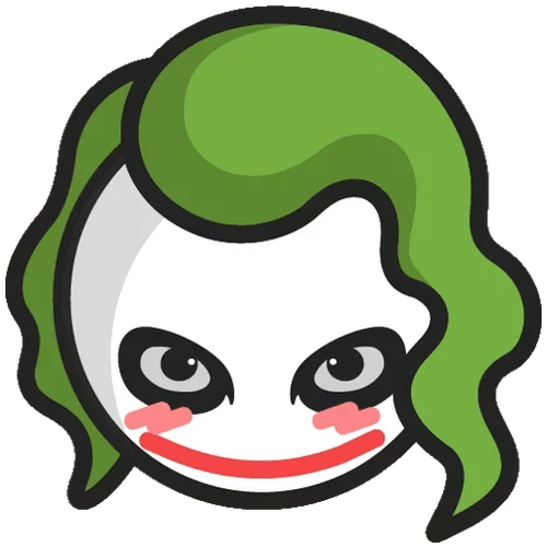 batman joker emoji sticker