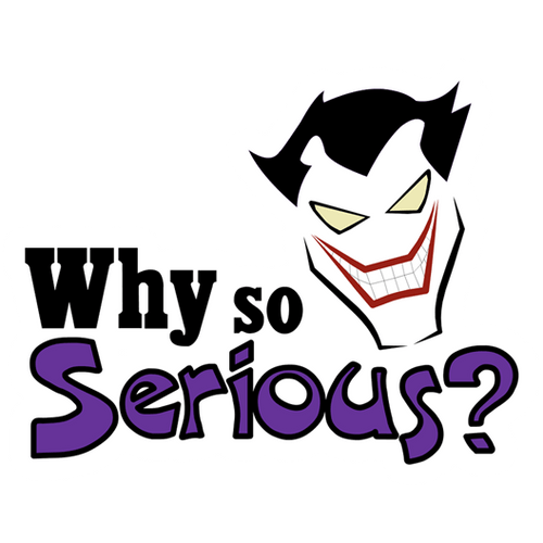 why so serious batman joker sticker