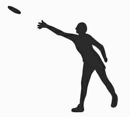 disc golf silhouette sticker 14