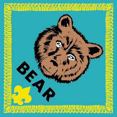 CUB SCOUT PATCH STICKER BEAR