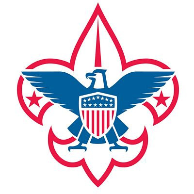 boy scout logo RWB sticker
