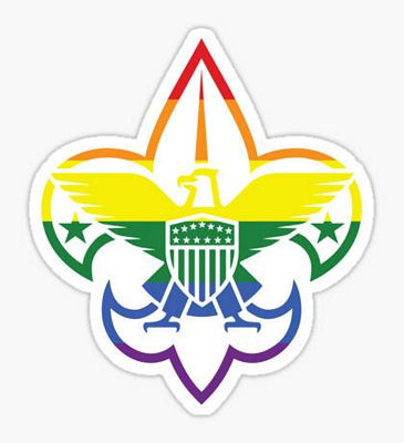 boy scout pride logo sticker