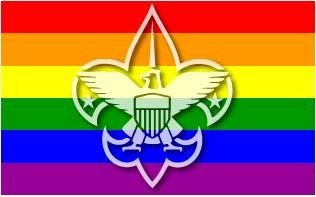 Boy Scouts Gay Flag Sticker