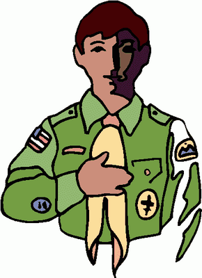 boy scout drawing sticker