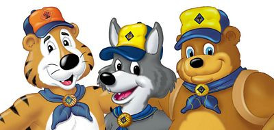cub scout 3 MASCOTS character sticker