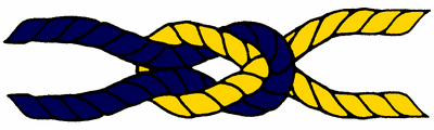 Square knot scouting sticker