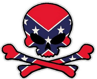 SKULL CAMO FILLS FLAG REBEL