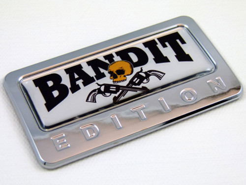 bandit edition chrome auto car badge