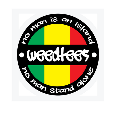no man is an island sticker RASTA