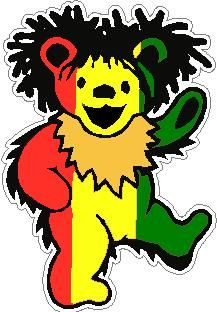Rasta Bear Sticker