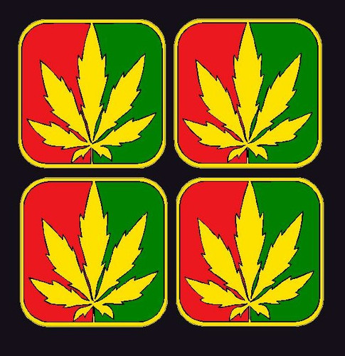 WEED LEAF SET RASTA