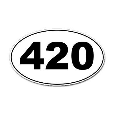 420 Oval Decal 1