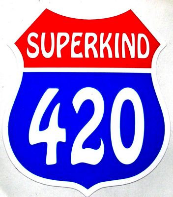 420 Superkind Weed Sticker