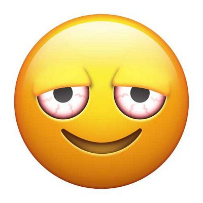 High Emoji Weed Sticker