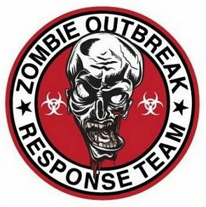 Zombie Outbreak Response Team Badge Sticker