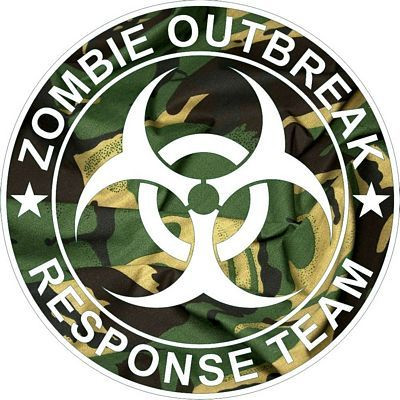 Zombie Outbreak Response Team GREEN CAMO CIRCLE