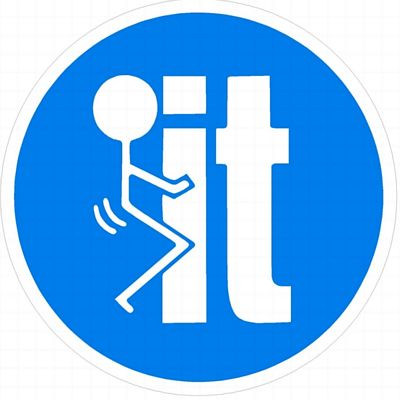 FUCK IT CIRCLE DIGITAL STICKER BLUE