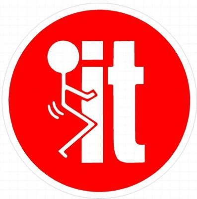 FUCK IT CIRCLE DIGITAL STICKER RED