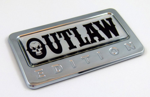 Outlaw Edition 3D Chrome Auto Emblem