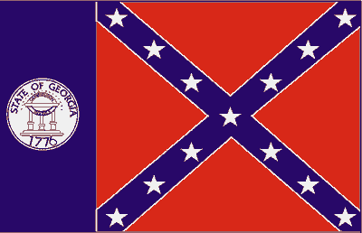 georgia State Flag Sticker