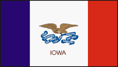 iowa State Flag Sticker