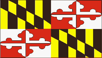maryland State Flag Sticker