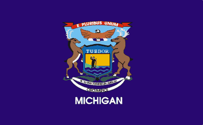 michigan State Flag Sticker