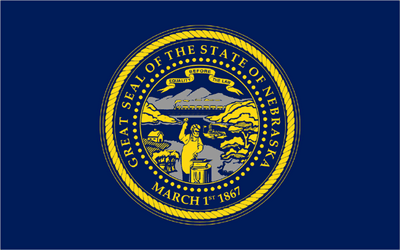 nebraska State Flag Sticker