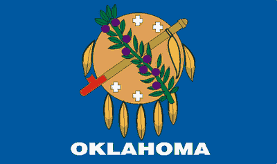 oklahoma State Flag Sticker