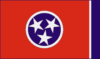 tennessee State Flag Sticker