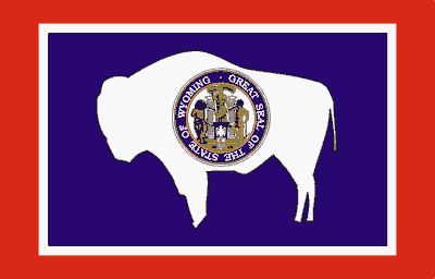 wyoming State Flag Sticker