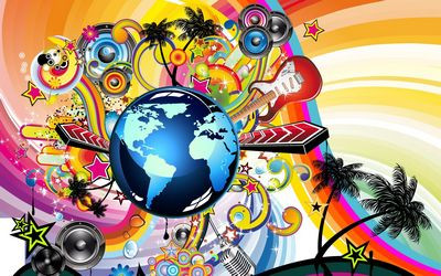 psychedelic art stickers wall decal 13