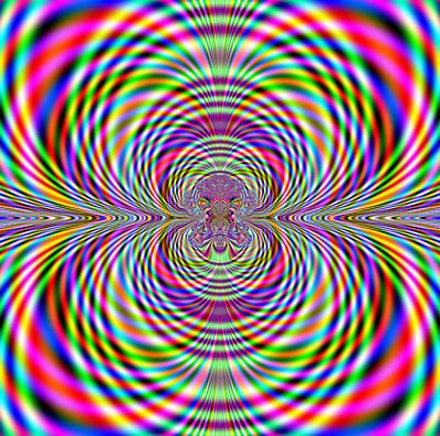 psychedelic patterns wall decal or window sticker07