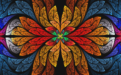 psychedelic patterns wall decal or window sticker13