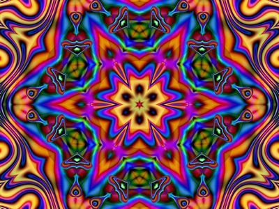 psychedelic patterns wall decal or window sticker18