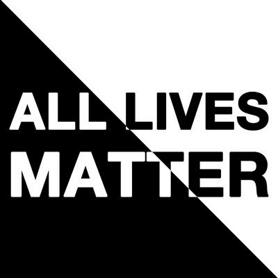 ALL LIVES MATTER SQUARE STICKER