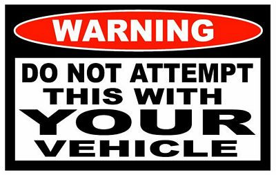 Do Not Attempt Funny Warning Sticker Set