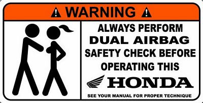 H Funny Warning Sticker Set 4