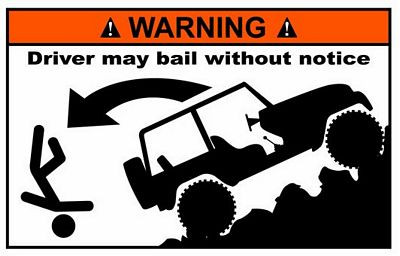 Jeep Funny Warning Sticker Set 1