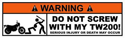 Motorcycle Funny Warning Sticker Set 3