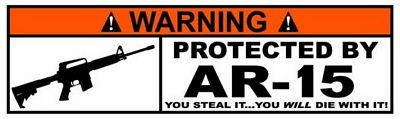 Protected By Funny Warning Sticker Set 10