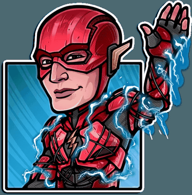 dc comics marvel comics sticker 5