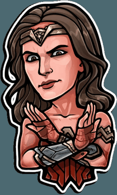 dc comics marvel comics sticker 6