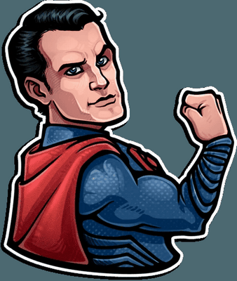 dc comics marvel comics sticker 12