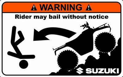 Suzuki Funny Warning Sticker Set 1