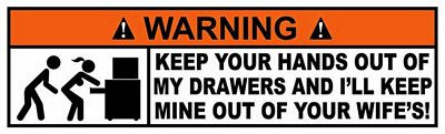 Tool Box Funny Warning Sticker Set 1